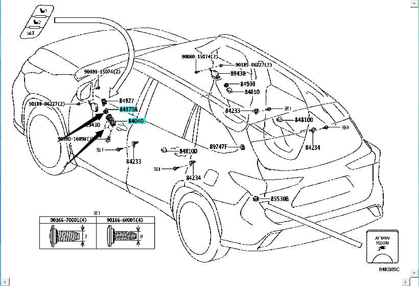 Toyota HighlanderDoor Window Switch Door Mirror Switch84872-0E110
