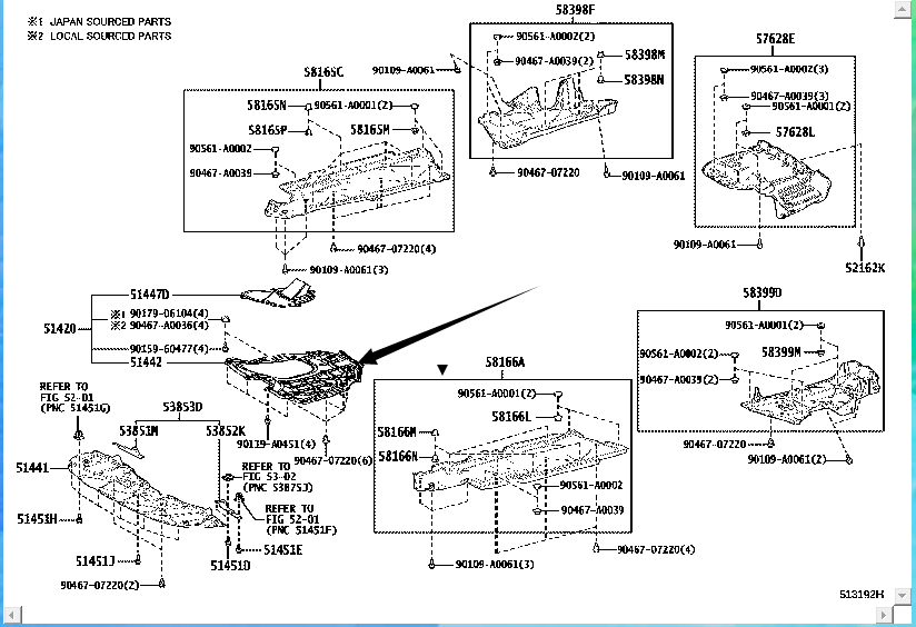 Toyota Camry Avalon Engine Cover 5142006010 5144233220 Wantianautoparts
