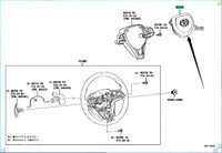 Toyota Highlander Driver Air Bag 45130-0E130-C0 45130-0E140-C0 45130-0E180-C0