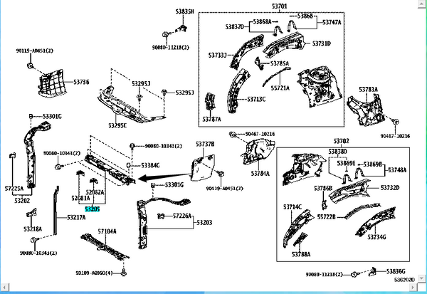 Toyota Highlander 53205-0E901 – Wantianautoparts
