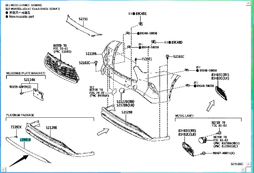 Toyota Highlander Valance Panel53901-0E010 – Wantianautoparts