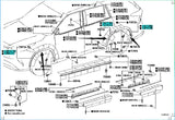 Toyota Highlander Wheel Opening Molding75086-0E040 75085-0E040 75078-0E040 75077-0E040 75088-0E030 75087-0E030