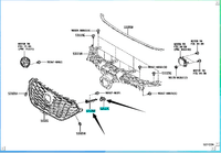 Toyota Highlander Retainer, Front Bumper52526-02030 52526-0E010 52527-02020