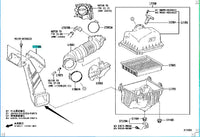 Toyota Highlander Engine Air Intake Hose17750-F0140