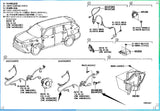 Toyota Highlander ABS Wheel Speed Sensor89544-0E040 89544-0E040 890C0-0E070 890C0-0E080