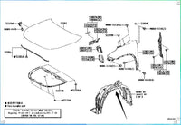 Toyota Highlander Fender Splash Shield53806-0E170 53805-0E170