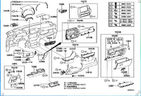 Toyota Highlander PANEL, INSTRUMENT CLUSTER FINISH, NO. 1 Instrument Panel Trim Panel55411-0E110 55411-0E150 55411-0E180 55411-0E190 55420-0E290 55420-0E310 55420-0E340 55420-0E360 55420-0E370