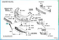 Toyota Corolla bumper grille, middle