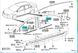 Toyota Corolla Moulding subassy