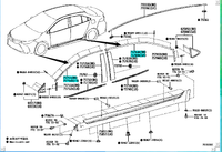 Toyota Corolla Moulding subassy