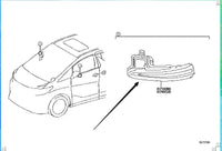 Toyota Highlander rav4 sienna Lamp Assembly, Side Turn81740-0E040 81730-0E040 81740-58010 81730-58010 81740-0R020 81730-0R020