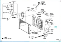 Toyota Camry Hose, Radiator, NO.1 16571-25020 16571-F0030 16571-F0010