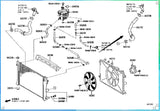 Toyota Corolla Hose, Radiator, NO.1 16571-F2060 16571-24060 16571-F2040 16571-F2070