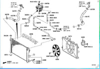 Toyota Corolla Hose, Radiator, NO.1 16571-F2060 16571-24060 16571-F2040 16571-F2070