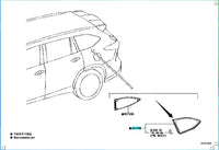 Toyota Highlander Window Assembly, Quarter 62720-0E190 62720-0E191 62720-0E200 62720-0E201 62720-0E211 62720-0E220 62720-0E230 62720-0E231