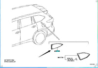 Toyota Highlander Window Assembly, Quarter 62710-0E190 62710-0E220 62710-0E200