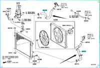 Toyota Highlander Radiator Hose 16571-F0200 16572-F0150 16057-F0070
