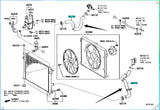 Toyota Highlander Radiator Hose 16571-F0200 16572-F0150 16057-F0070