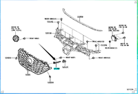 Toyota Highlander Retainer Front Bumper 52526-0E010