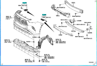 Toyota Highlander Side Suppor 52146-0E100 52145-0E100