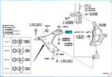 Toyota Highlander Lower Control Arm 48069-0E070 48068-0E070