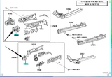 Toyota RAV4 Bracket Sub-Assembly 57013-42010 57014-42010 57013-0R010 57014-0R010